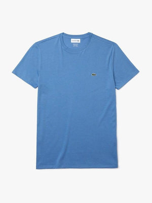 Lacoste Mens Crew Neck Pima Cotton Jersey T-shirt Turquin Blue TH6709 776.