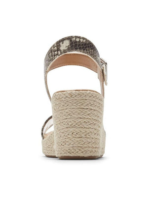 Rockport Womens Lyla 2 Piece Ankle-Strap Sandal White CI0511.