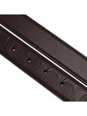 Coach Modern Harness Cut-To-Size Reversible Signature Leather Belt Mah F55158.