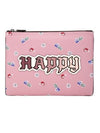 Coach Disney X Coach Large Wristlet With Happy Pouch Pink Multi F72913.