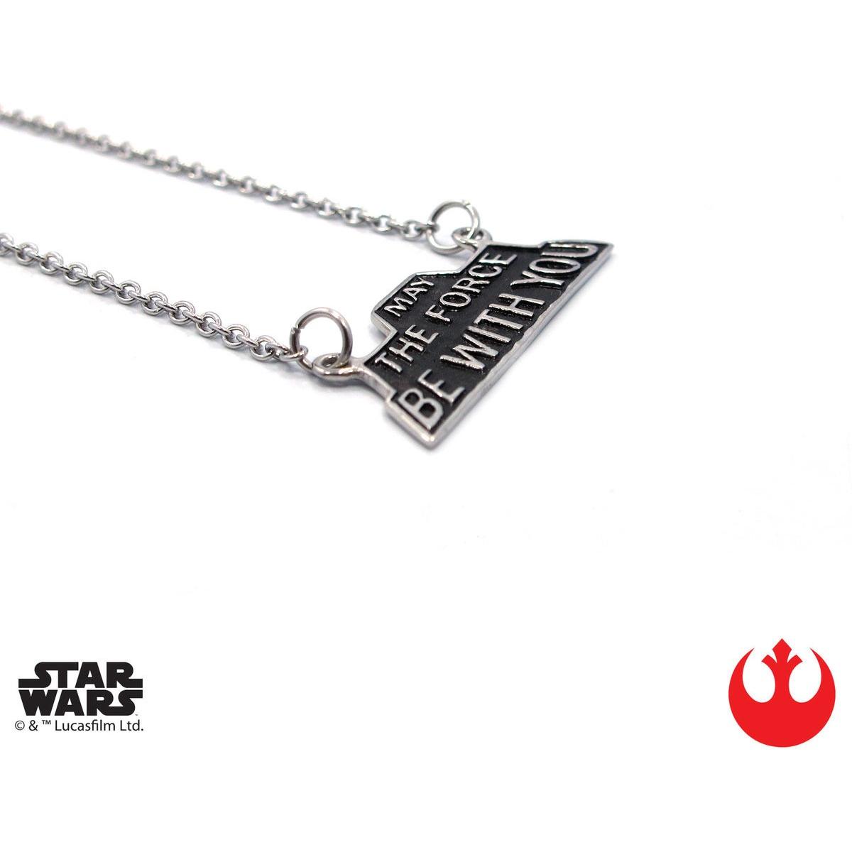 Han Cholo MAY THE FORCE BE WITH YOU 16" HCSW17 Silver.
