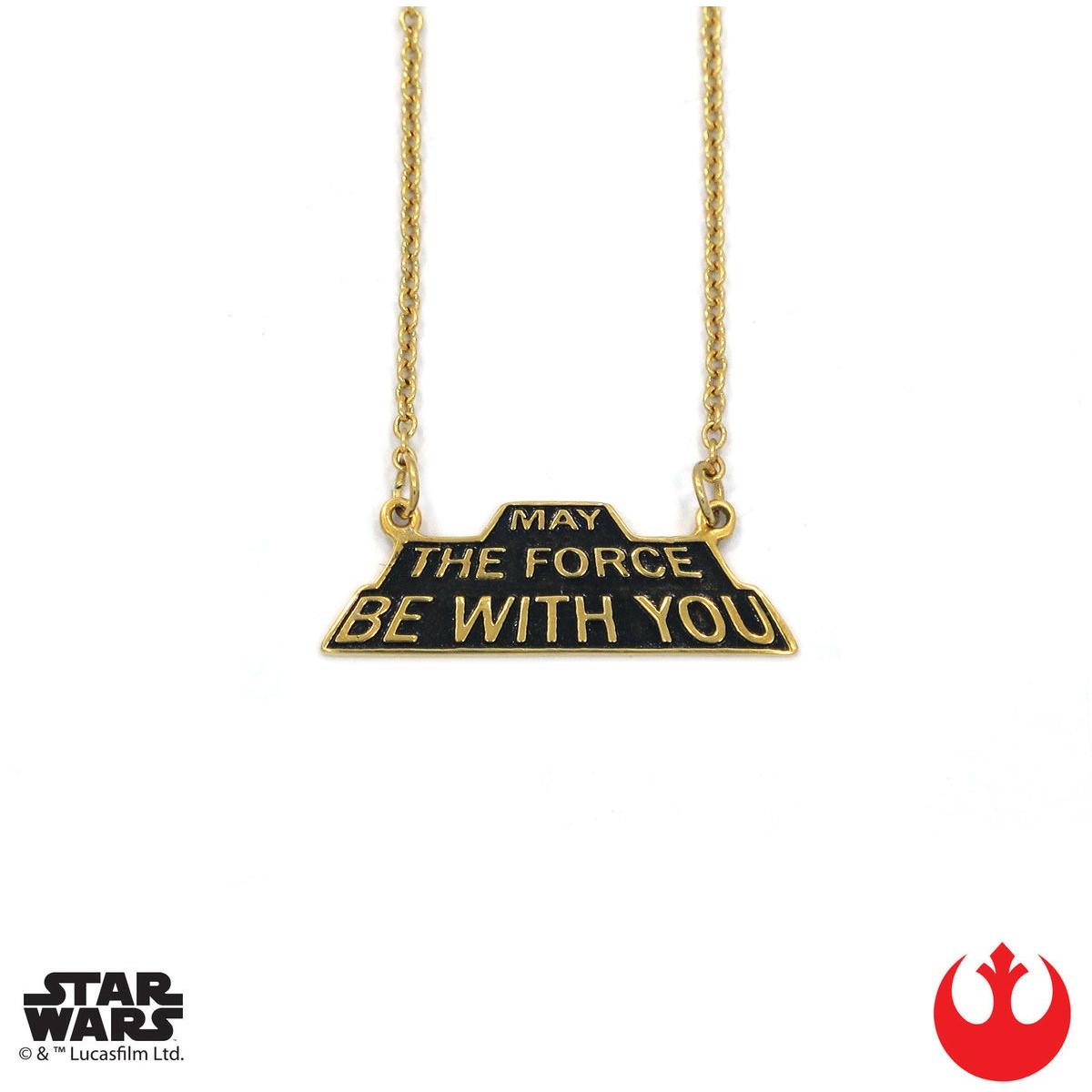 Han Cholo MAY THE FORCE BE WITH YOU 16" HCSW17 Gold.
