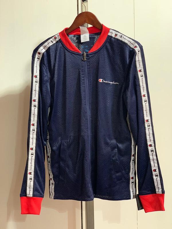 Champion Men's Reversible Mesh Jacket Imperial Indigo/Red Spark/Blur Tropics Imperial V9797-549733.
