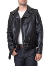 Schott NYC Men's Waxy Cowhide Leather Motorcycle Jacket Black RN 18606 626.