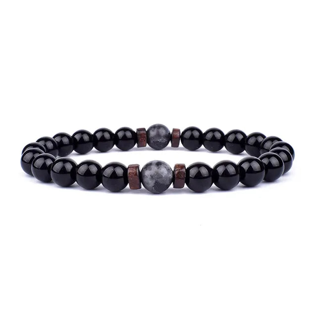 Lava Wooden Stone Bracelet for Men - APLAZE