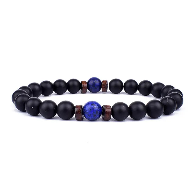 Lava Wooden Stone Bracelet for Men - APLAZE