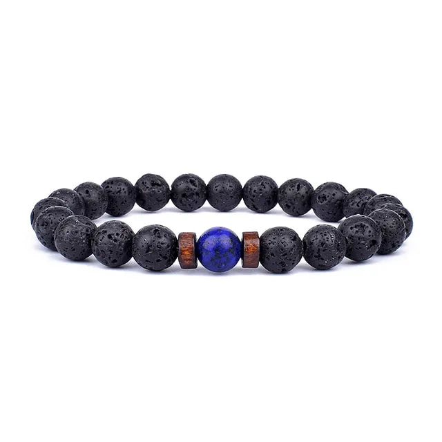 Lava Wooden Stone Bracelet for Men - APLAZE