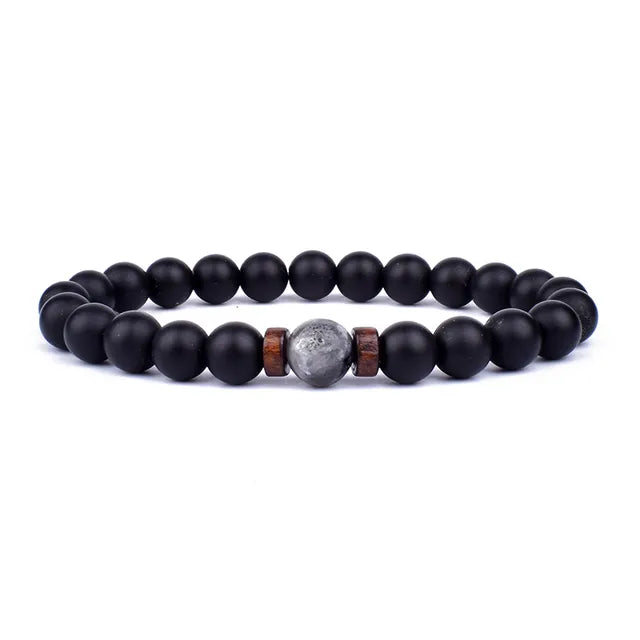 Lava Wooden Stone Bracelet for Men - APLAZE
