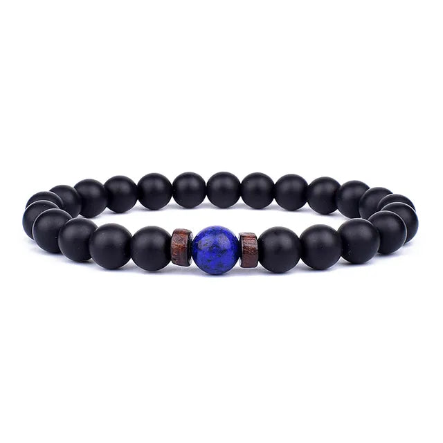 Lava Wooden Stone Bracelet for Men - APLAZE