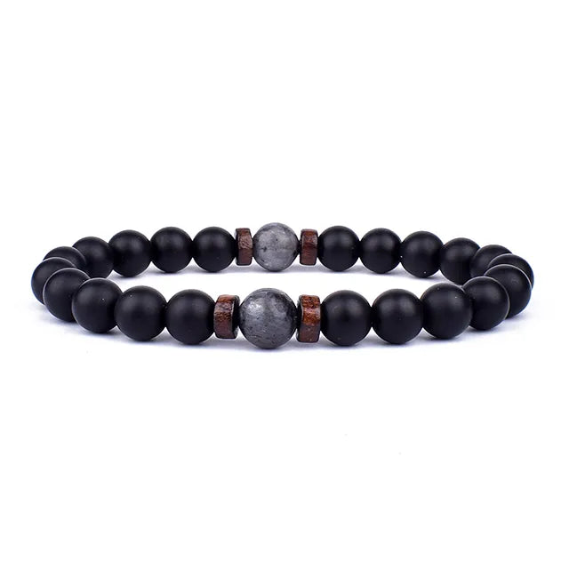 Lava Wooden Stone Bracelet for Men - APLAZE