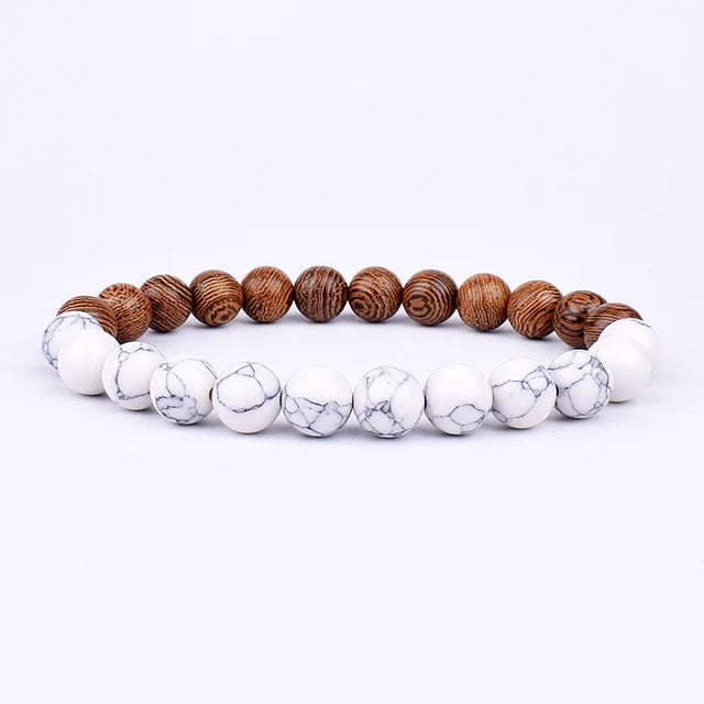 Lava Wooden Stone Bracelet for Men - APLAZE
