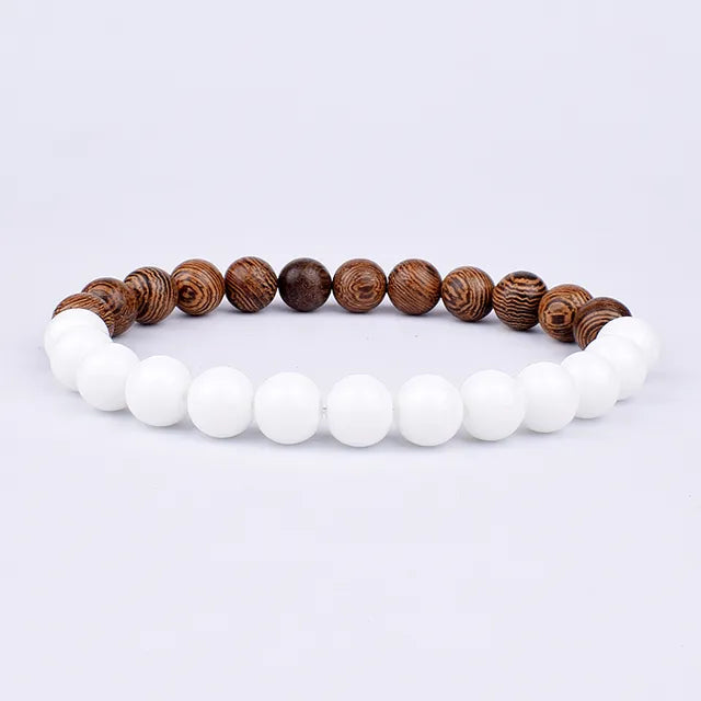 Lava Wooden Stone Bracelet for Men - APLAZE
