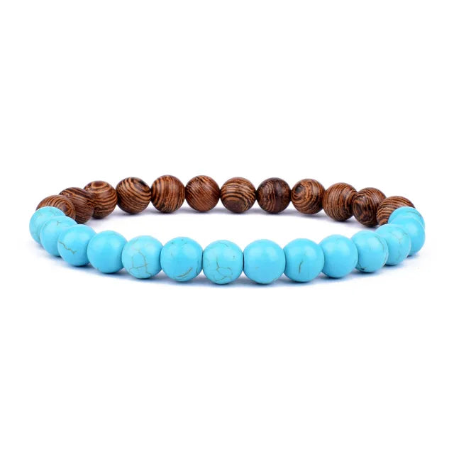 Lava Wooden Stone Bracelet for Men - APLAZE