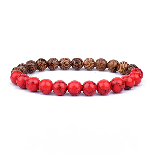 Lava Wooden Stone Bracelet for Men - APLAZE