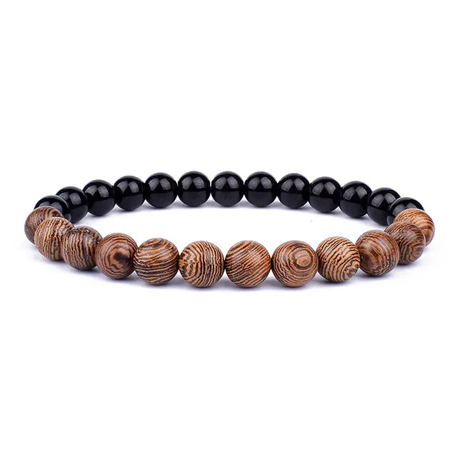 Lava Wooden Stone Bracelet for Men - APLAZE
