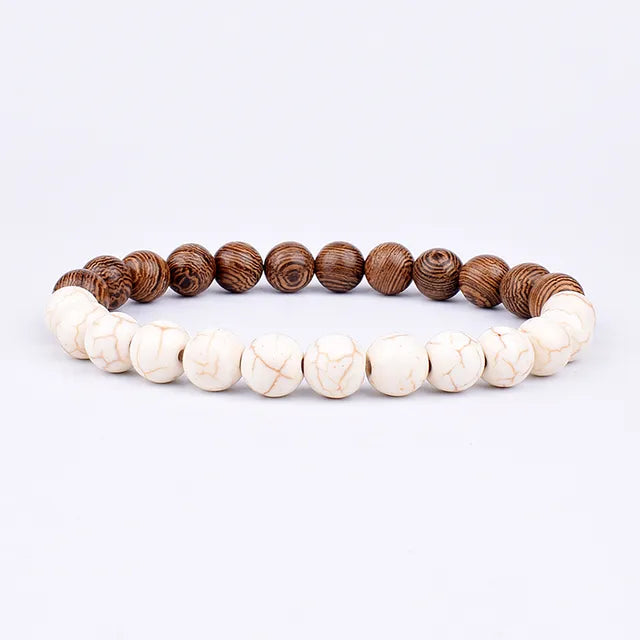 Lava Wooden Stone Bracelet for Men - APLAZE